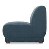 Fraser Slipper Chair Deep Blue, Accent Chair by Moe's Home, 35.4" width x 31.5" height x 36.6" depth thumbnail 3