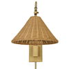 Phuvinh 1 Light Rattan Shade Sconce thumbnail 8