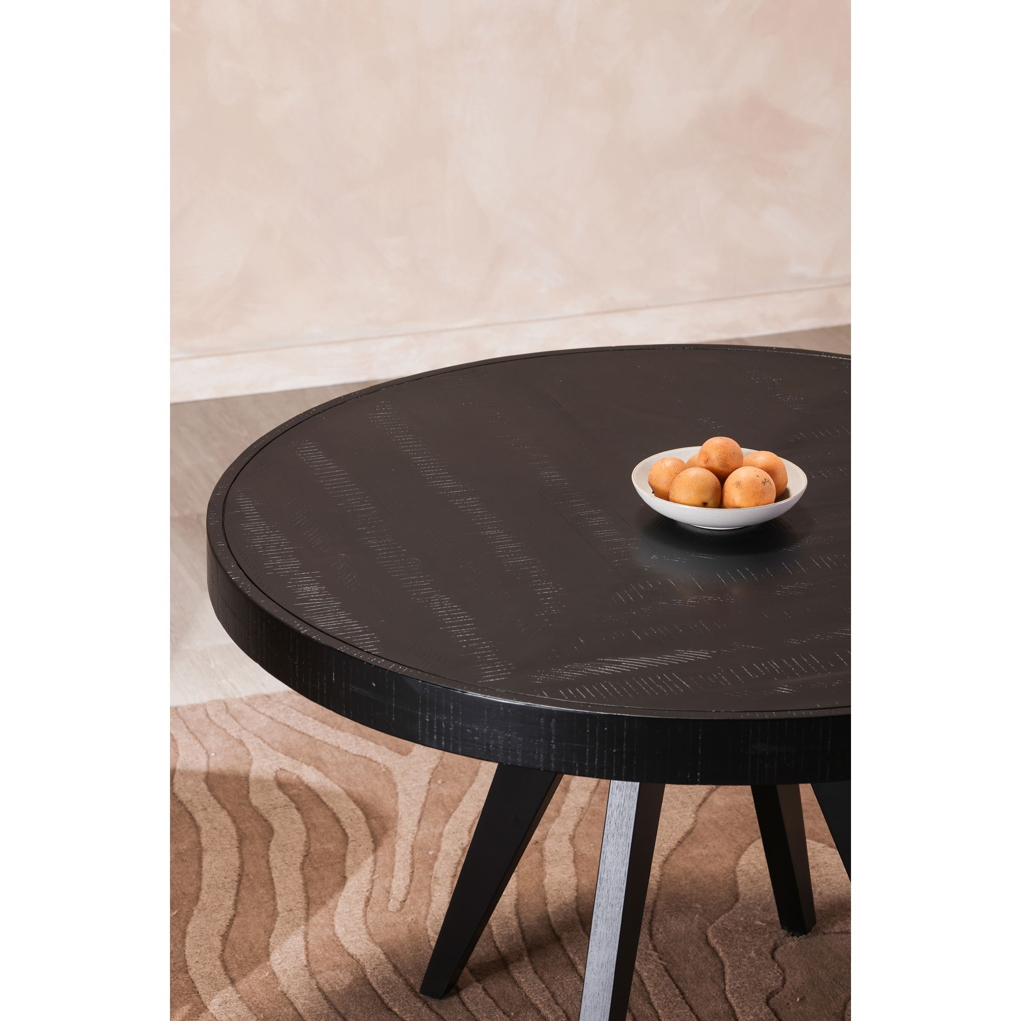 Parq Round Dining Table Black large image 
