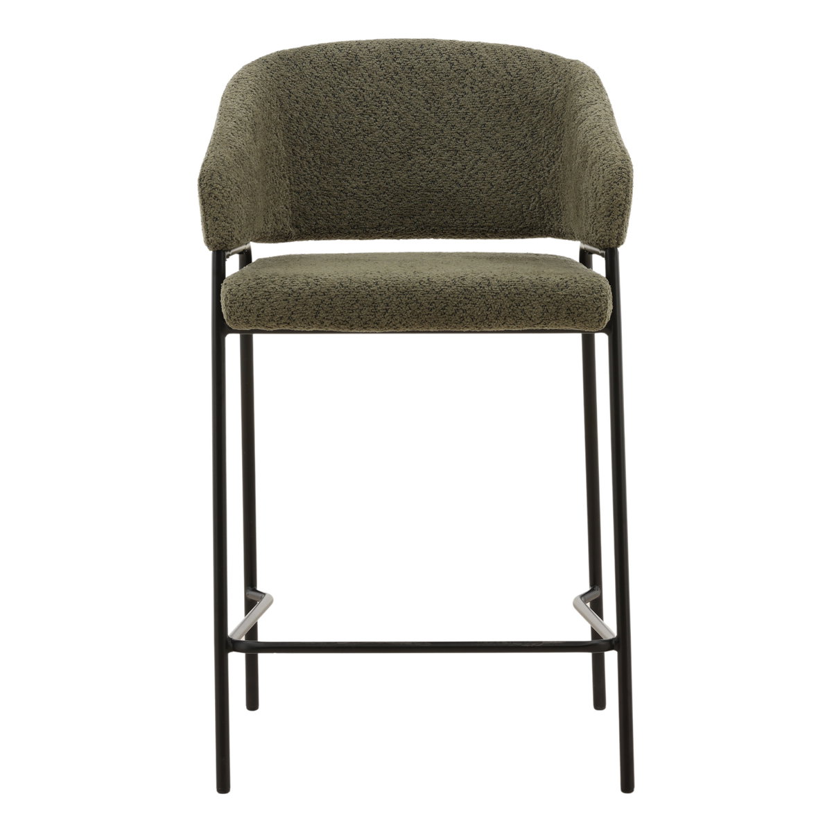 Cathey Counter Stool Set of 2 Olive, Counter & Bar Stool by Dovetail, 22" width x 37.5" height x 24.5" depth View 2