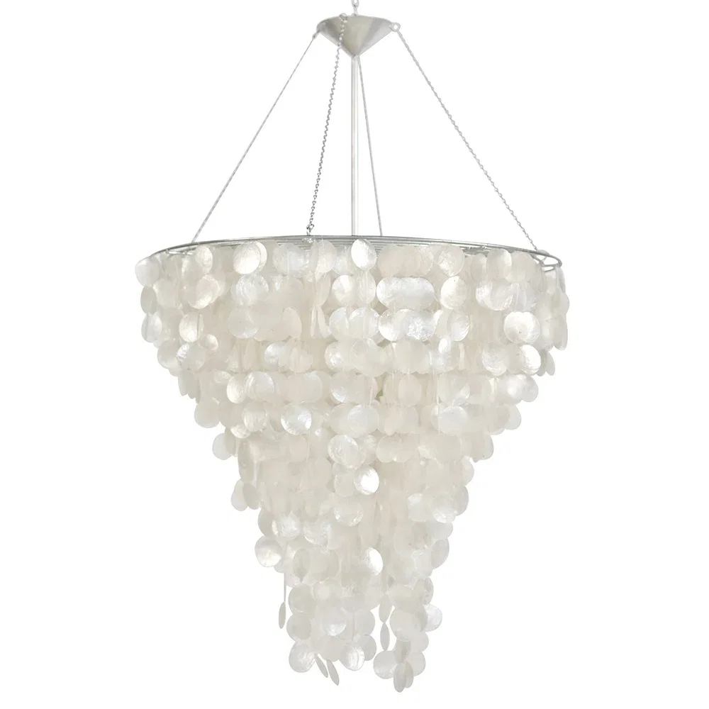 2 - Light Chandelier, by Worlds Away, 30" width x 48" height x 30" depth View 3