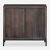 Nadie Light Walnut Console Cabinet, Console Table by Uttermost, 36" width x 34.5" height x 12" depth thumbnail 1