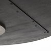 McLeod 54' Round Pedestal Dining Table | Modern | Brown Wood & Gold Metal | Seats 4, by Mercana, 54" length x 54" width x 28.75" height thumbnail 8