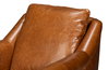 Vandike Arm Chair  Cuba Brown, by Sarreid, 3'2" length x 2'11" width x 3'2" height thumbnail 4