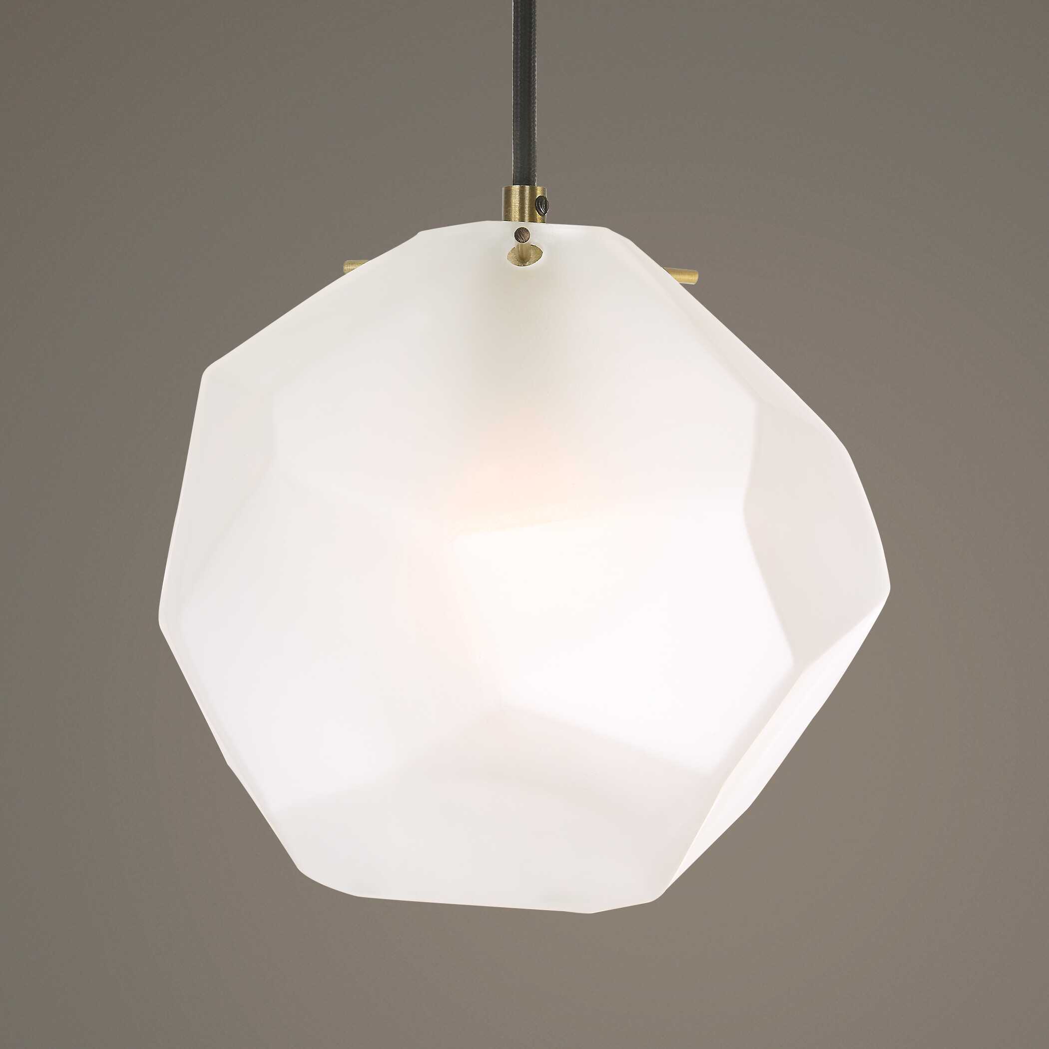 Geodesic 1 Light Mini Pendant, Ceiling Light by Uttermost, 8.25" width x 8.25" height x 8" diameter x 6.87" depth View 2
