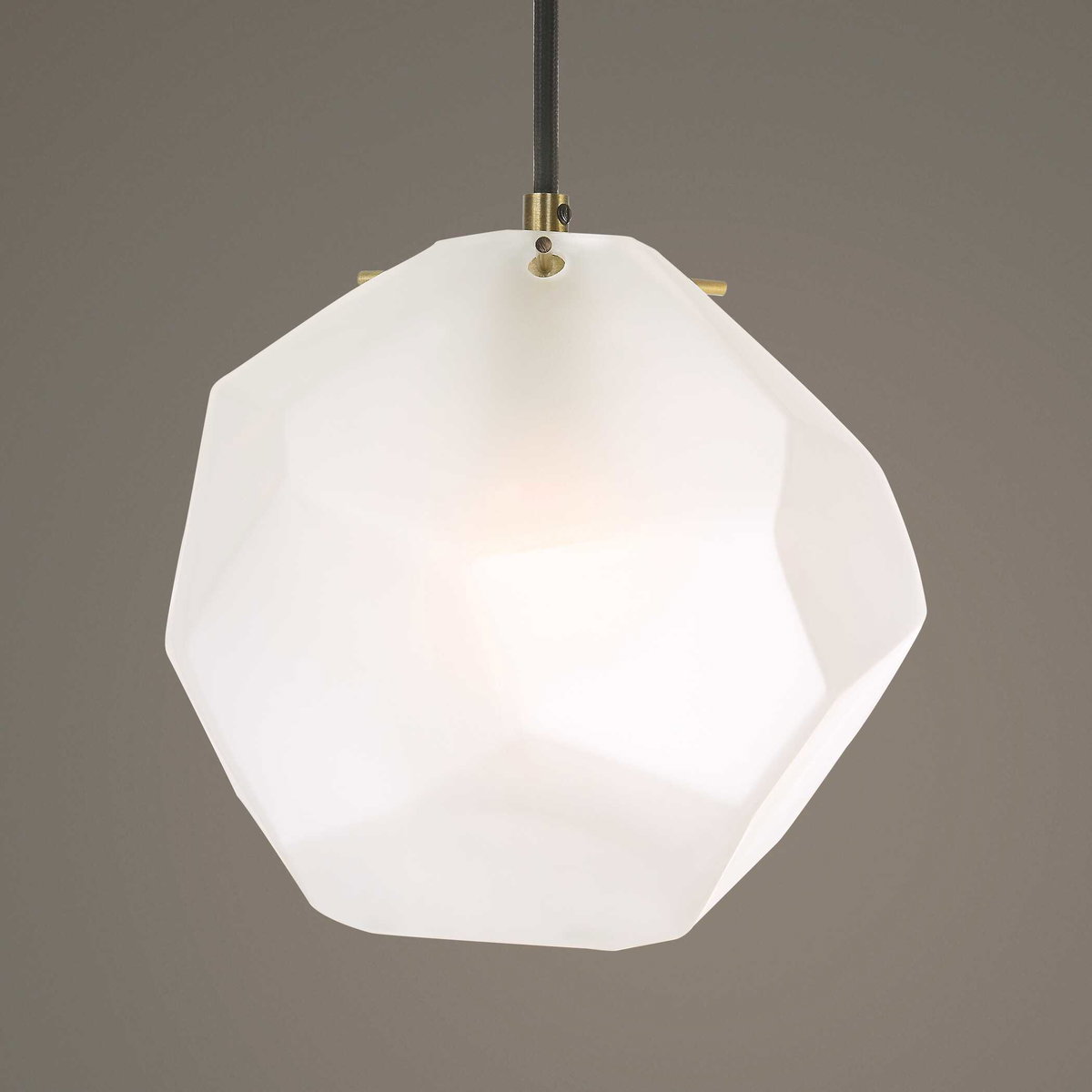 Geodesic 1 Light Mini Pendant, by Uttermost, 8.25" width x 8.25" height x 8" diameter x 6.87" depth View 2