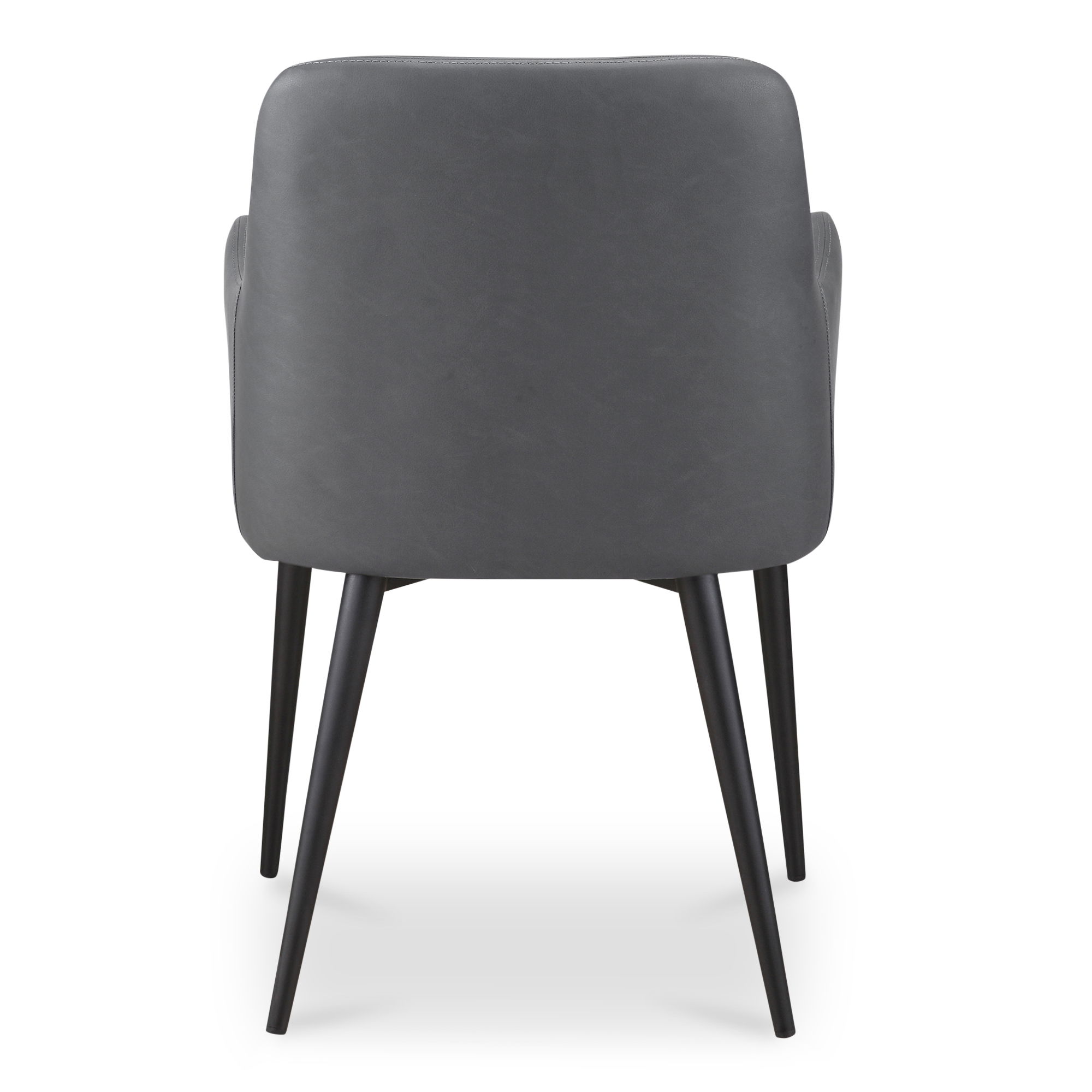 Cantata Dining Chair Slate Vegan Leather - Set Of Two, by Moe's Home, 22" width x 34.6" height x 23" depth View 6