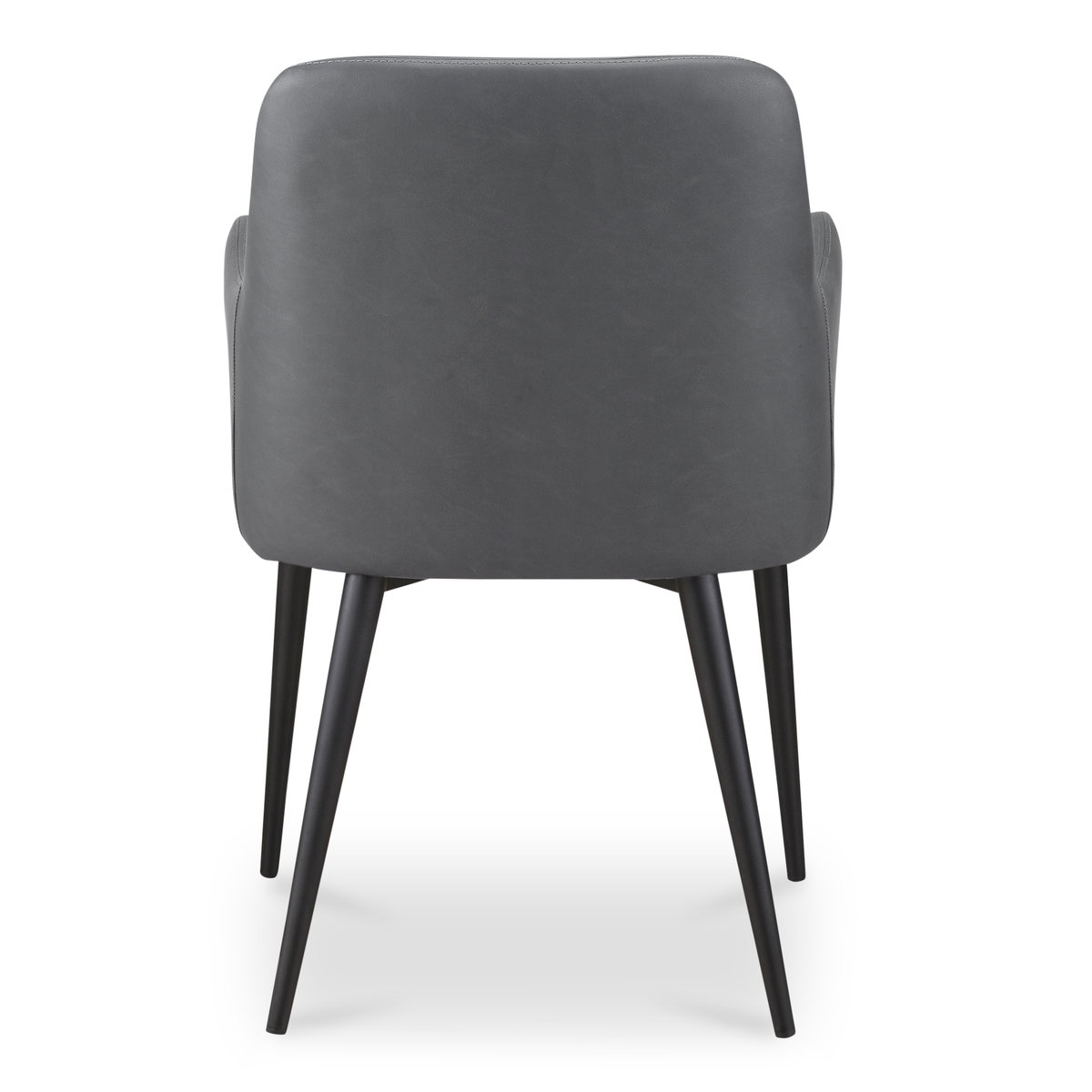 Cantata Dining Chair Slate Vegan Leather - Set Of Two, by Moe's Home, 22" width x 34.6" height x 23" depth View 6