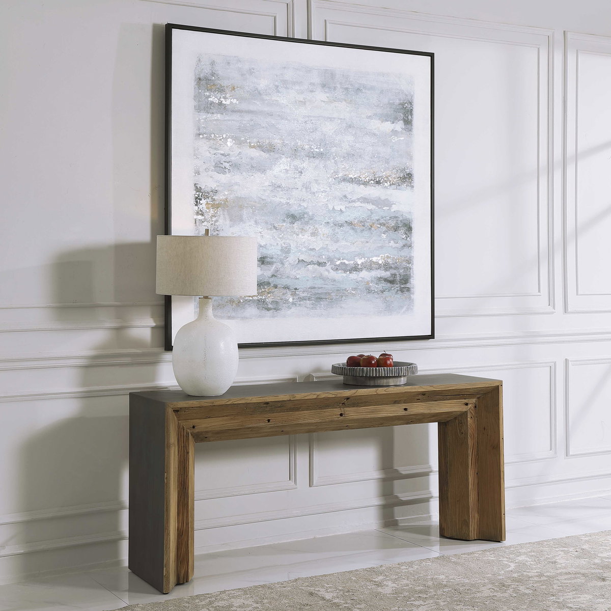 Vail Reclaimed Wood Console Table, by Uttermost, 72" width x 32" height x 18" depth View 4