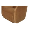 Faye Accent Chair Tan Faux Mohair thumbnail 4