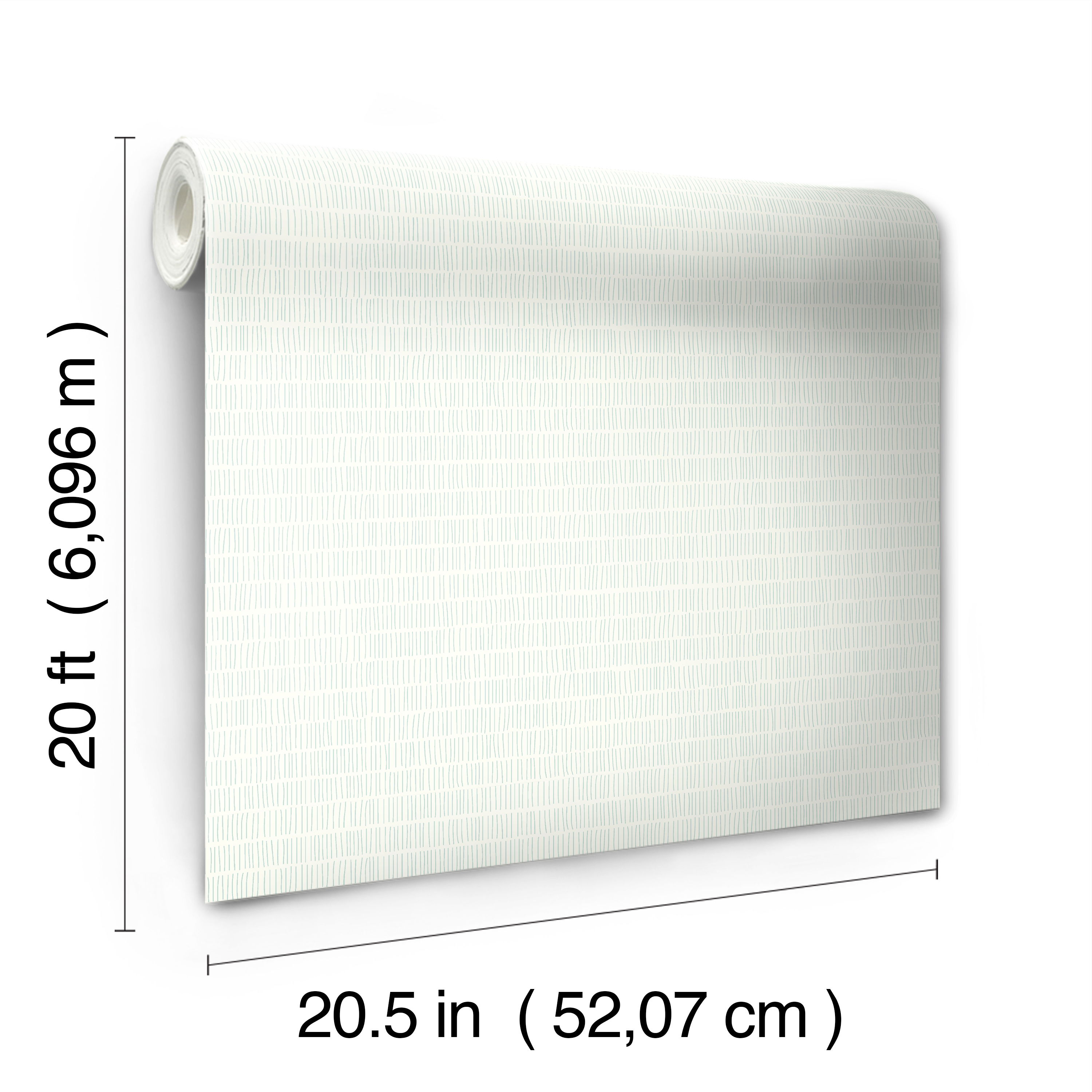 Matchstick Off White Peel & Stick Wallpaper large image 
