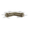 Clay Classic L-shaped Modular Sectional Desert Sage thumbnail 7