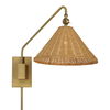 Phuvinh 1 Light Rattan Shade Sconce thumbnail 4