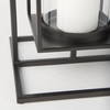 Albus I Large Black Metal Rectangular Table Candle Holder, Candles & Candle Holder by Mercana, 9.25" length x 9.25" width x 23.82" height thumbnail 10