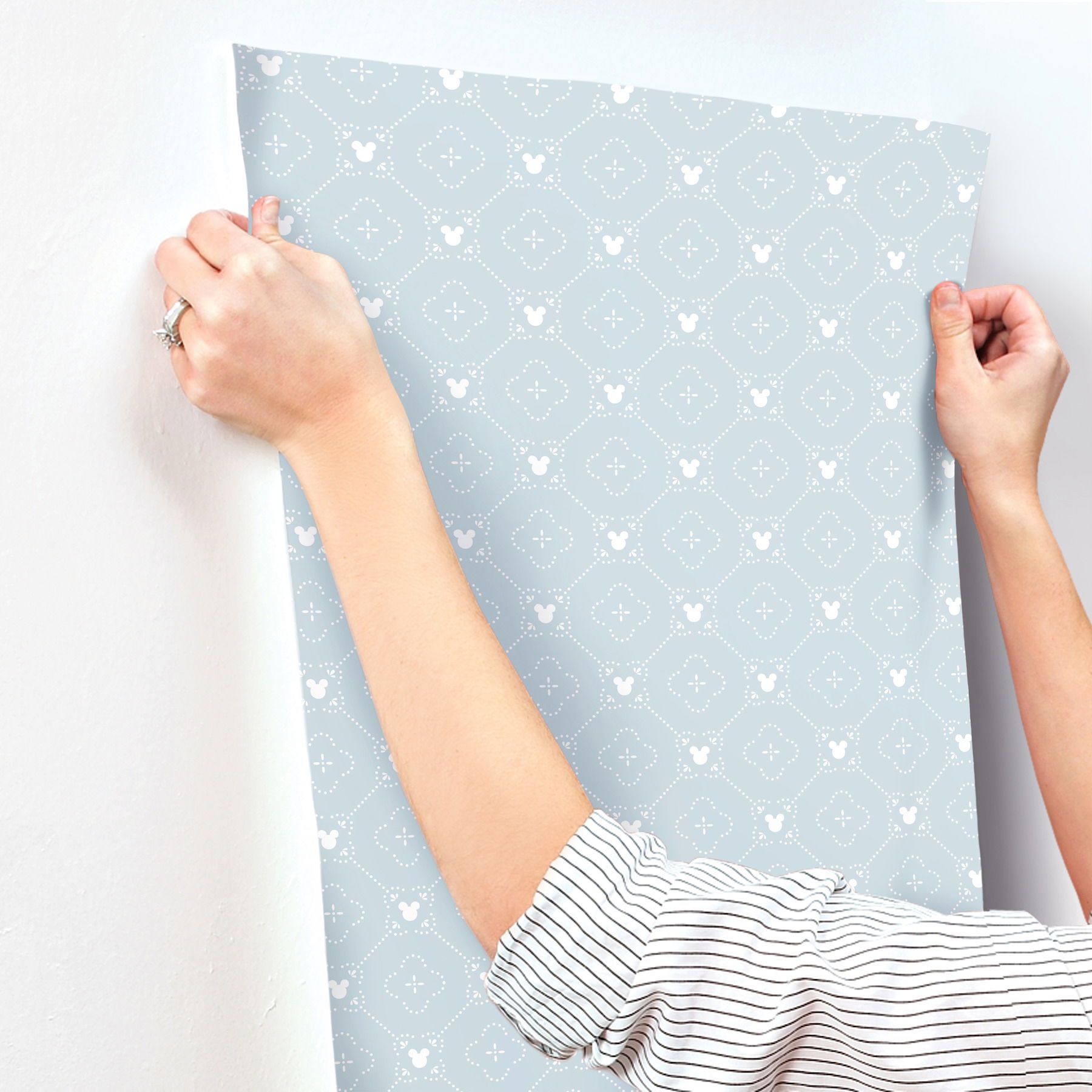 Disney Mickey Mouse Argyle Blue Wallpaper large image 