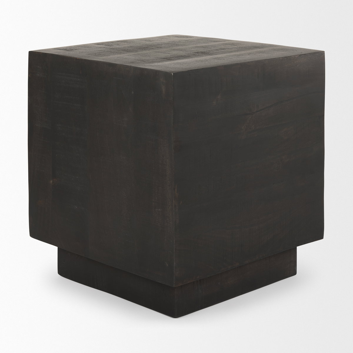 Hayden Dark Brown Wood End/Side Table, Side & End Table by Mercana, 22" length x 22" width x 24" height View 6