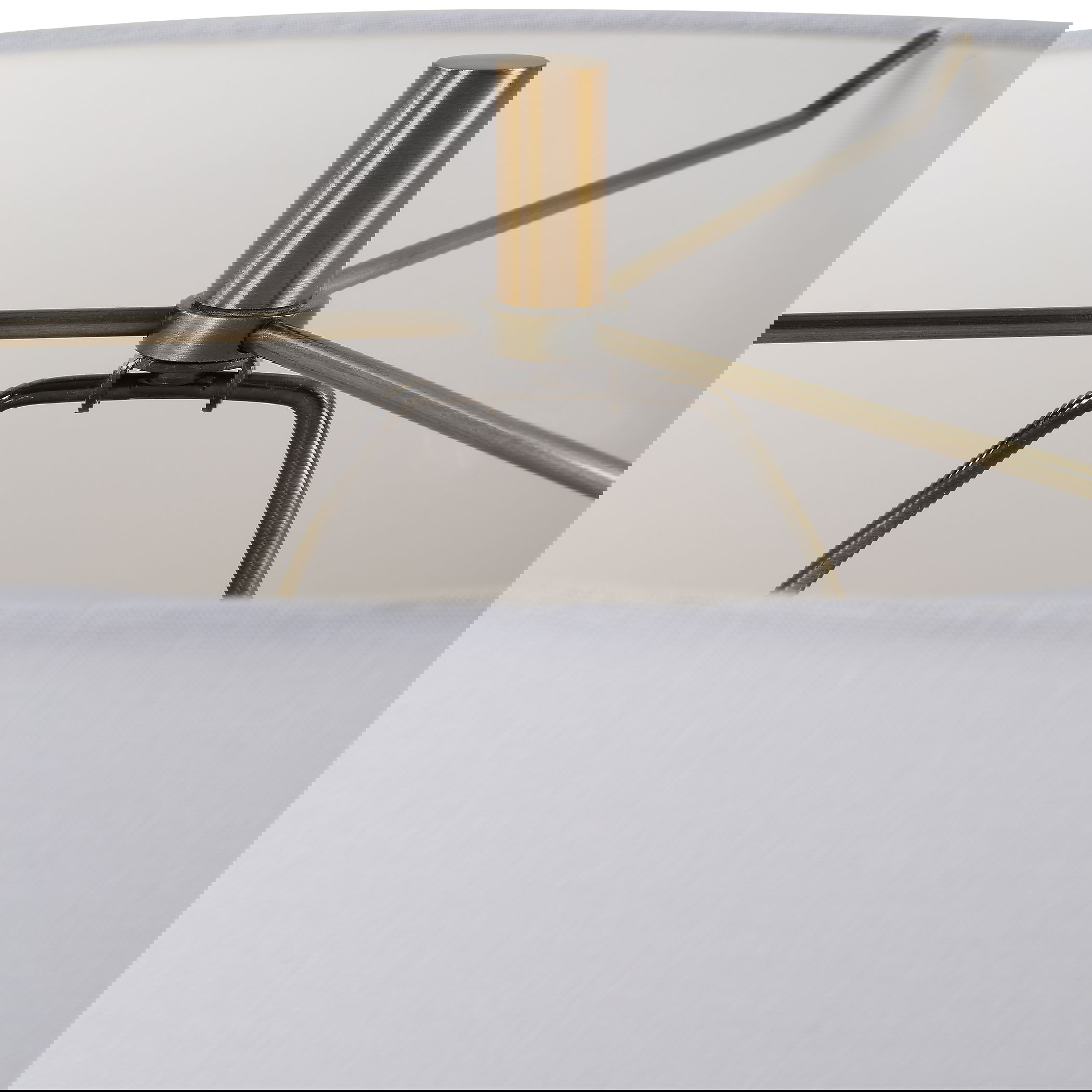 On Edge Chalk White Table Lamp large image 
