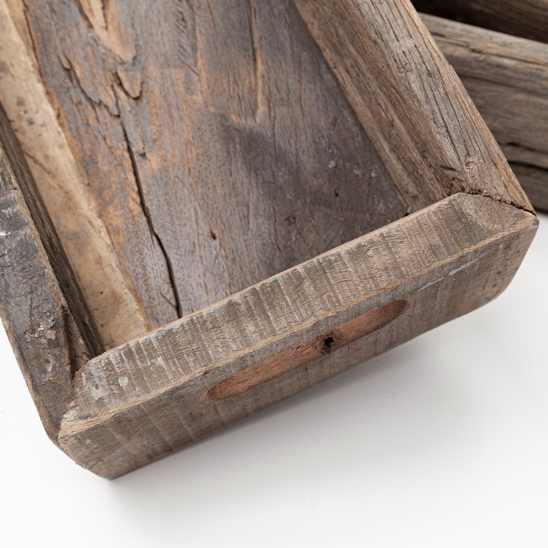 Vernon (Small) 24L x 7W Brown Reclaimed Wood Tray, Decorative Tray by Mercana, 24" length x 7" width x 3" height View 10