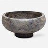 Brixton Aged Black Bowl, Decorative Tray by Uttermost, 14" width x 7" height x 14" depth thumbnail 1