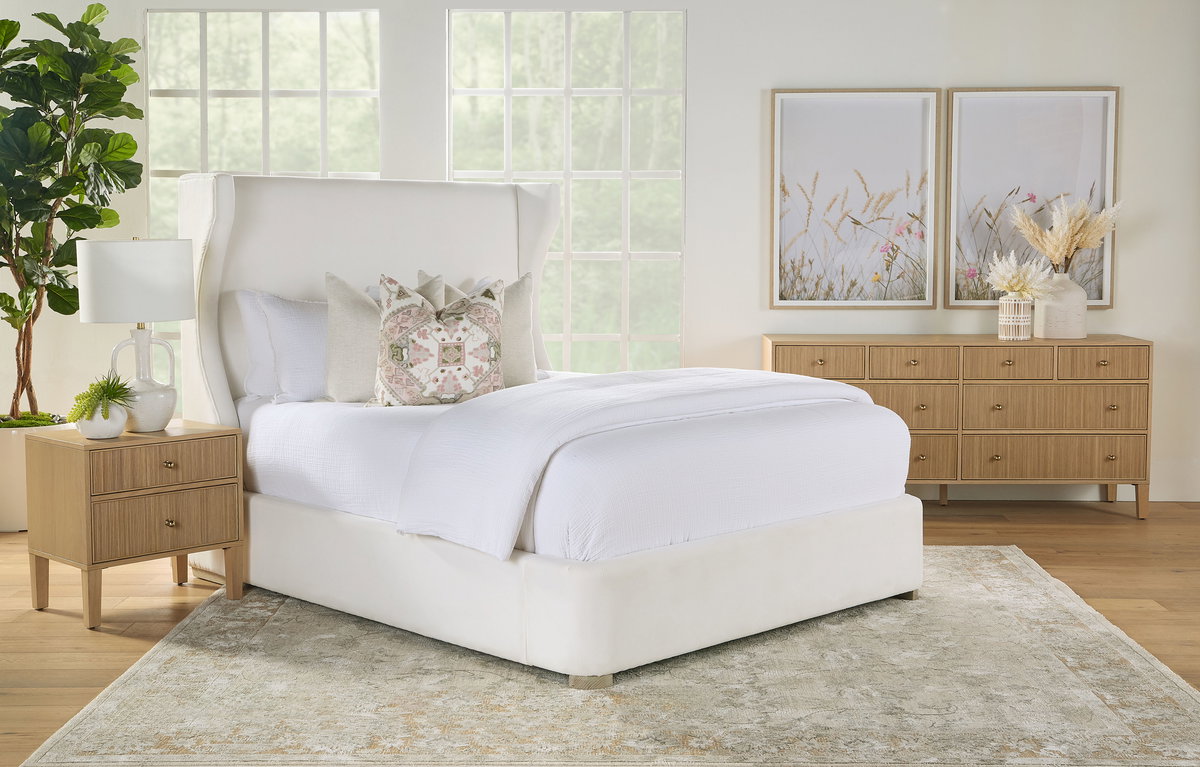 Highland 2-Drawer Nightstand, by Essentials for Living, 23" width x 24" height x 17" depth View 15