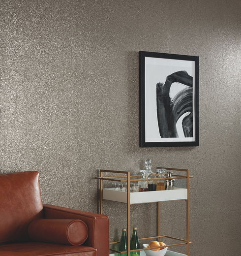 Brilliant Mica Graphite Wallpaper
