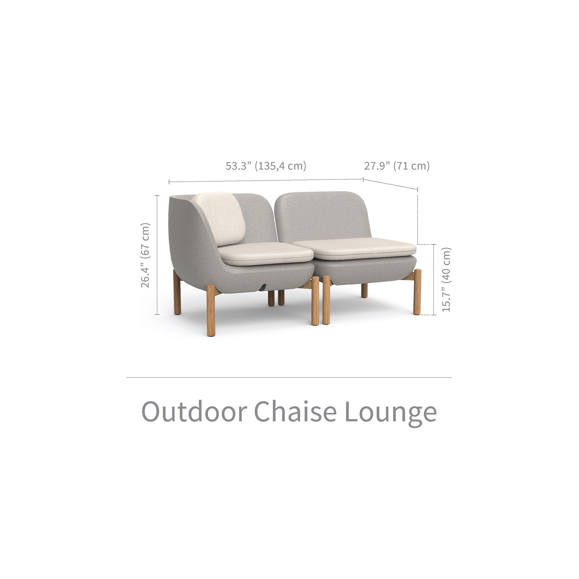 Inou Elements Modular Chaise large image 