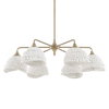 Biddeford 6 Light White Beaded Pendant, Ceiling Light by Uttermost, 36" width x 11" height x 36" diameter thumbnail 5