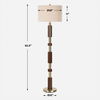 Stacked Wooden Floor Lamp, by Uttermost, 18" width x 62.5" height x 18" depth thumbnail 3