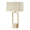 Warrick Modern Travertine Table Lamp, by Uttermost, 18" width x 31.5" height x 10" depth thumbnail 4