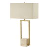 Warrick Modern Travertine Table Lamp thumbnail 2