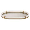 Cyprus Leather Oval Tray, Decorative Tray by Uttermost, 24" width x 2" height x 16" depth thumbnail 6