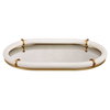 Cyprus Leather Oval Tray, Decorative Tray by Uttermost, 24" width x 2" height x 16" depth thumbnail 6