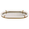 Cyprus Leather Oval Tray, Decorative by Uttermost, 24" width x 2" height x 16" depth thumbnail 6