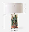 Verdant Multi-Colored Table Lamp, by Uttermost, 18" width x 27.75" height x 18" depth thumbnail 3