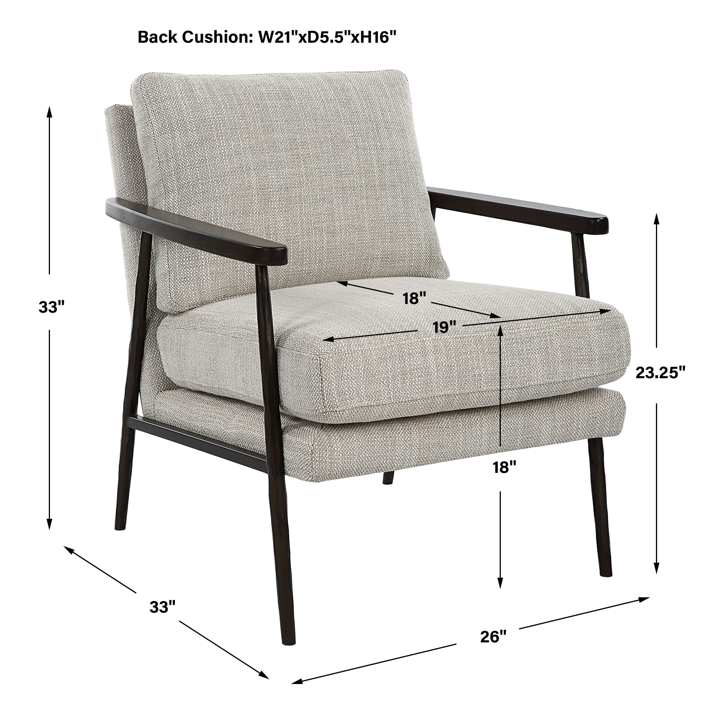 Sebastian Cast Iron Accent Chair large image 