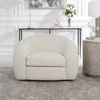 Capra  Art Deco White Swivel Chair thumbnail 9