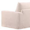 Sylvie Sofa Chair Slipcover Natural, Sofas & Sectional by Dovetail, 50.5" width x 33.5" height x 39.75" depth thumbnail 6