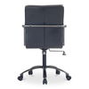 Roy Office Chair Black Leather, by Moe's Home, 21.85" width x 36" height x 27.17" depth thumbnail 6