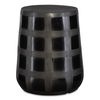 Patchwork Gridded Black Garden Stool thumbnail 0