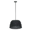 Persephone Black Bead 1 Light Pendant, Mini Light Pendant by Uttermost, 20.75" width x 13" height x 20.75" diameter x 20.25" depth thumbnail 6