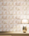 Burlwood Ogee White Wallpaper thumbnail 2