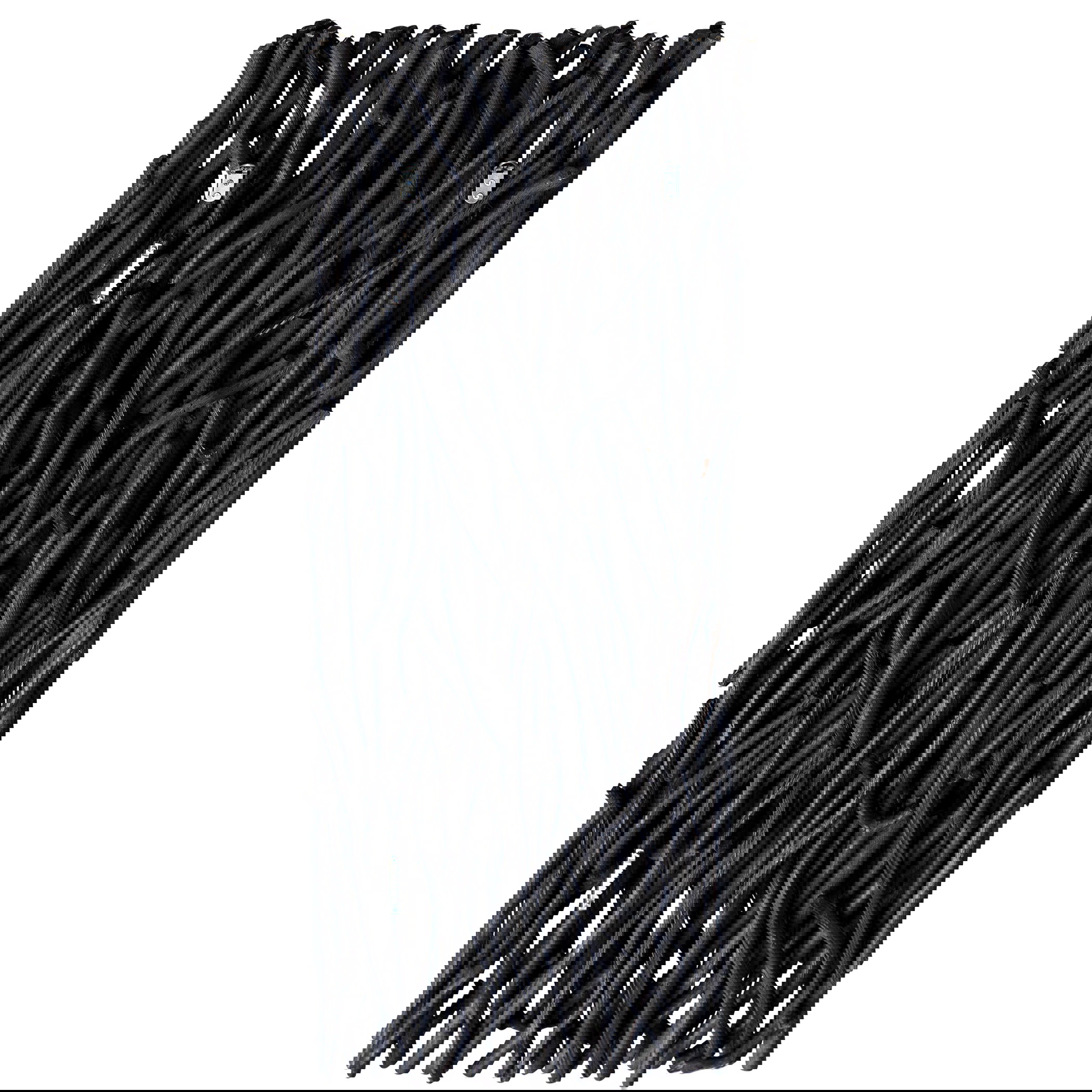 Gathered Teak Black Wood Wall Decor, Sculptural Wall Art by Uttermost, 19" width x 49" height x 3.5" depth View 6