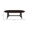 Trie Coffee Table Dark Brown, by Moe's Home, 54" width x 17" height x 28" depth thumbnail 9