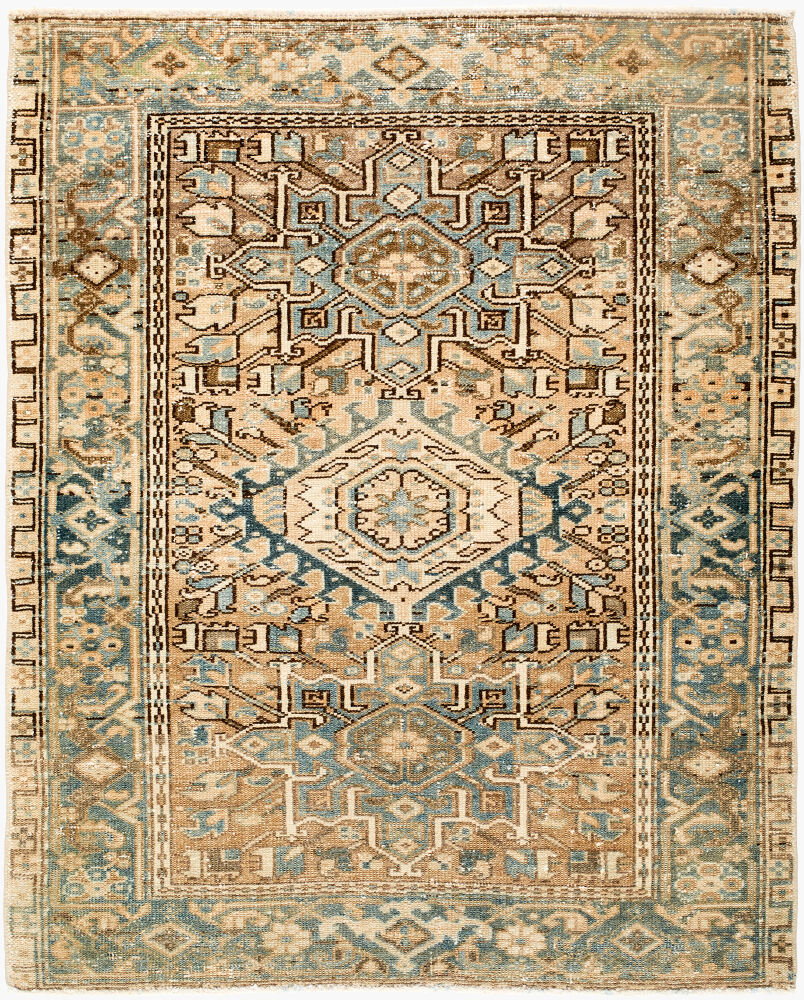 Antique One of a Kind Handmade Rug, by Surya, 4'3" length x 3'6" width