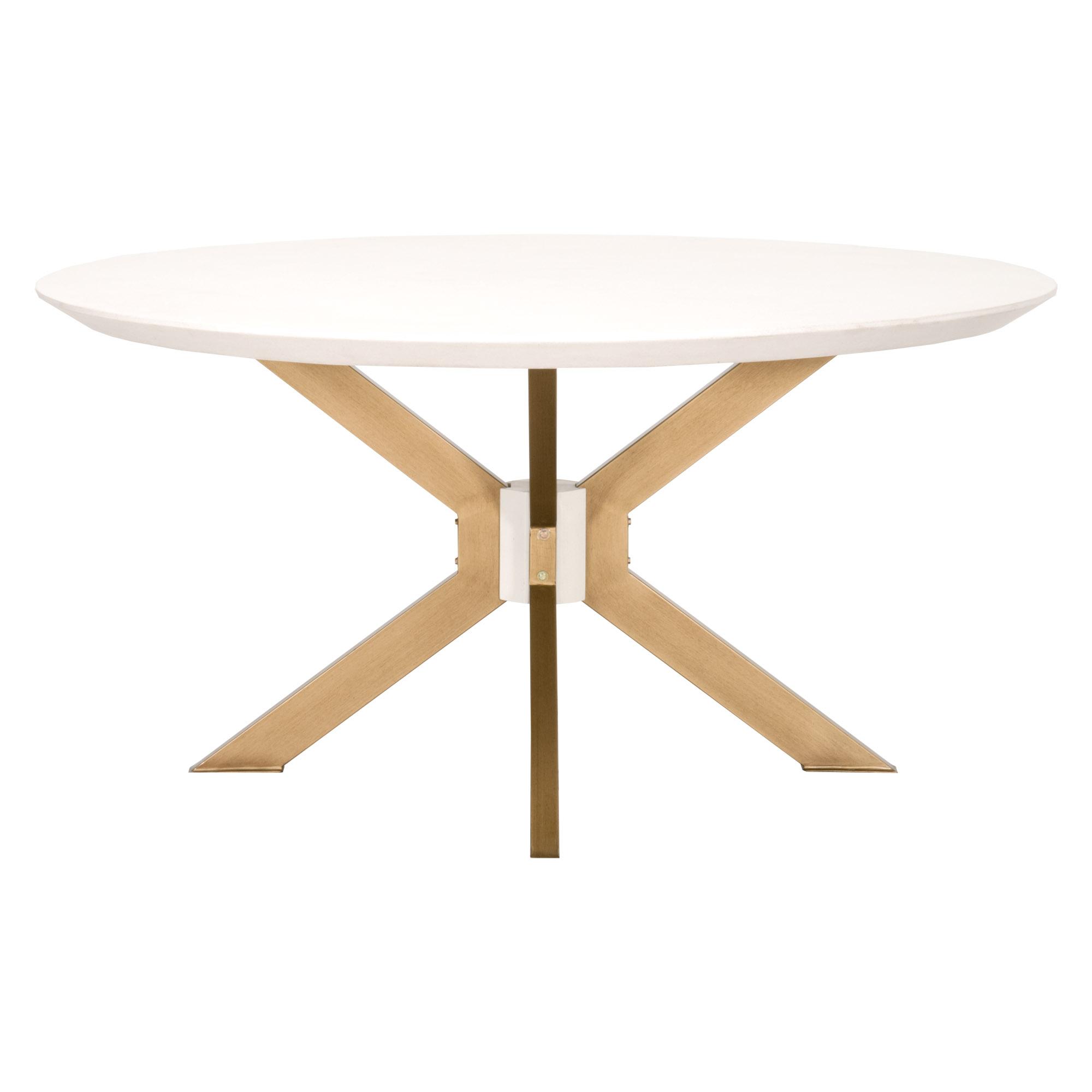 Industry 60' Round Dining Table, by Essentials for Living, 60" width x 30" height x 60" depth View 3