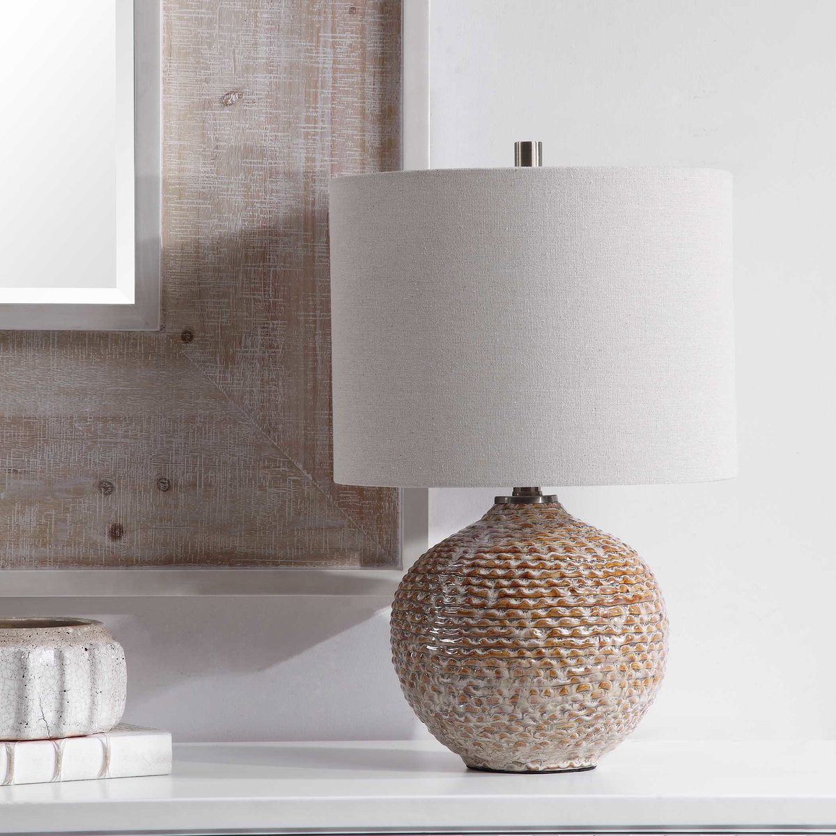 Lagos Rustic Table Lamp, by Uttermost, 1'2" width x 1'10" height x 1'2" depth View 5
