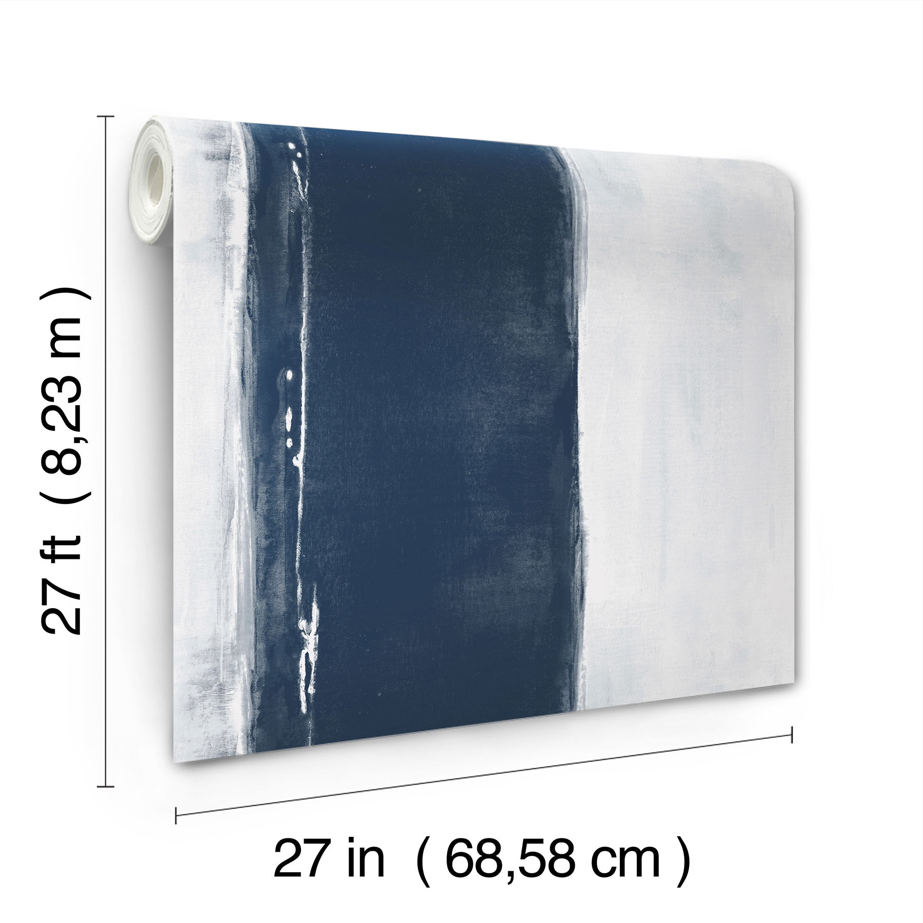 Ink Wash Navy Wallpaper large image 