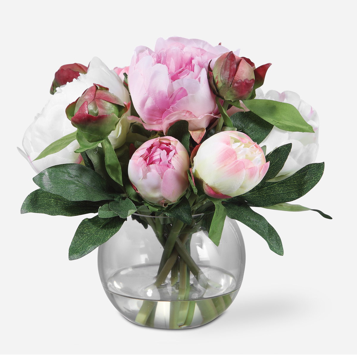 Blaire Peony Bouquet, Artificial Plants & Flower by Uttermost, 10" width x 8.5" height x 10" depth View 1