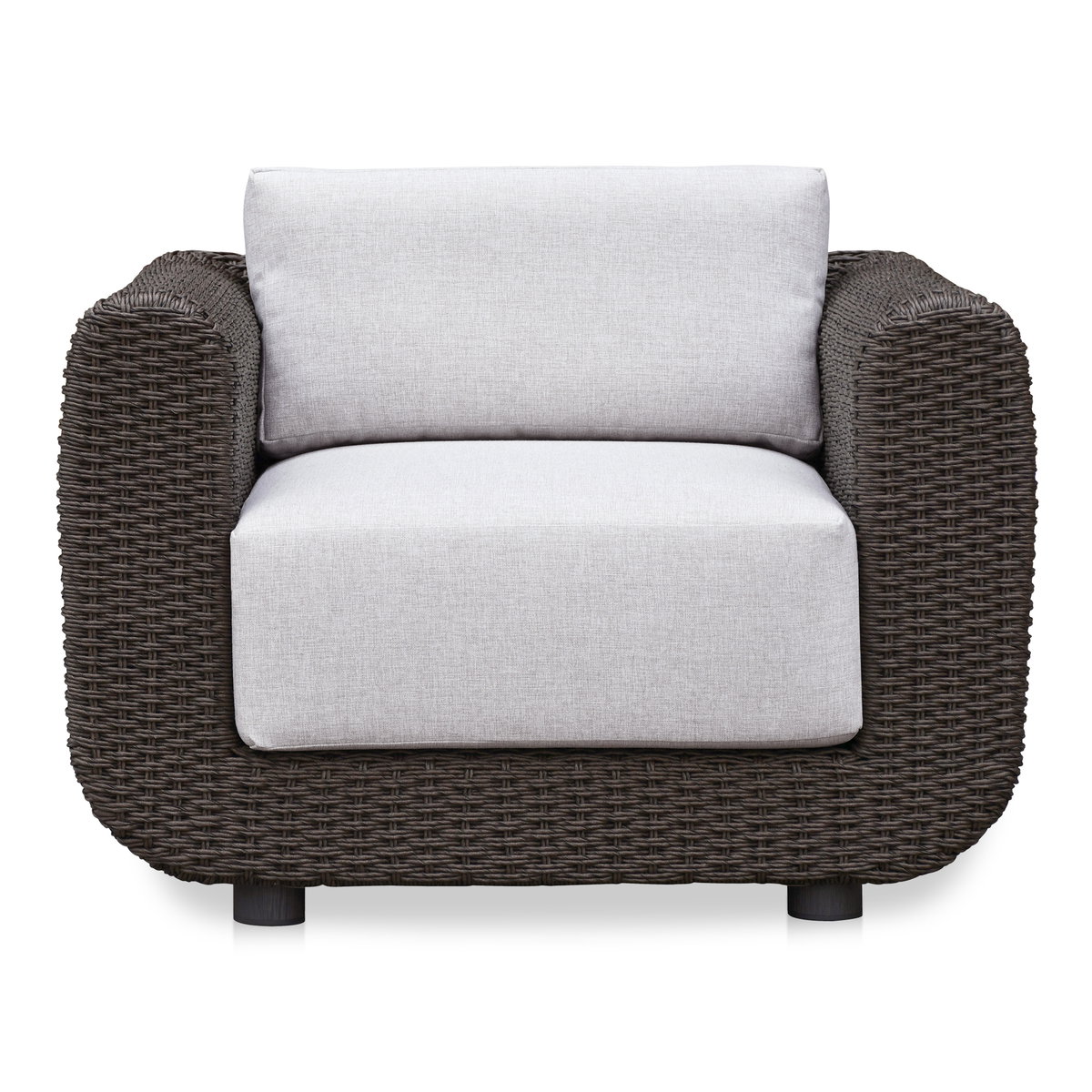 Soma Outdoor Accent Chair Dark Brown, Outdoor Chair by Moe's Home, 3'4" width x 2'2" height x 2'11" depth View 1