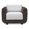 Soma Outdoor Accent Chair Dark Brown, Outdoor Chair by Moe's Home, 3'4" width x 2'2" height x 2'11" depth thumbnail 1